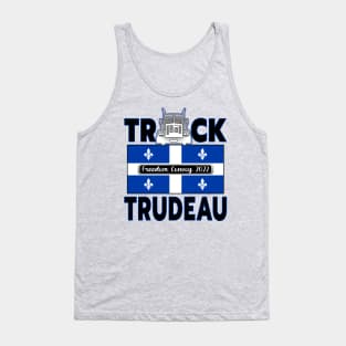 TRUCK TRUDEAU QUEBEC FLAG  FREEDOM CONVOY 2022 STICKERS MAGNETS SHIRTS CAPS Tank Top